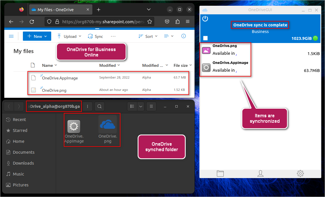 ubuntu onedrive for business