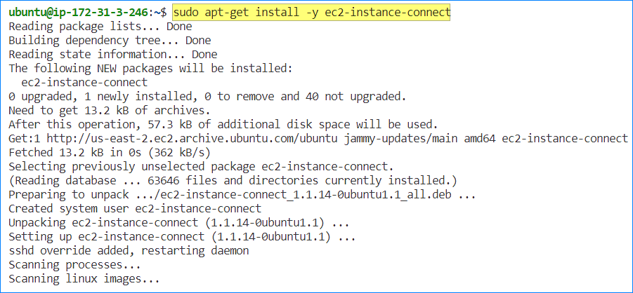 ssh into ec2 instance