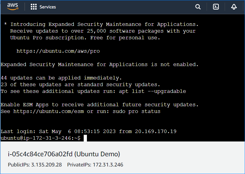 ssh into private ec2 instance