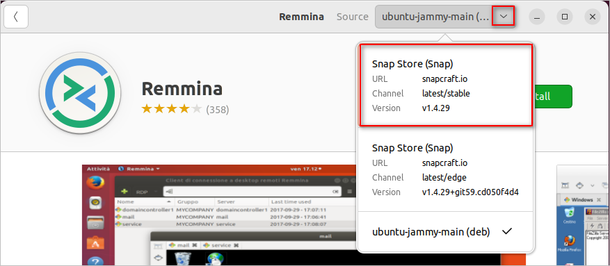 remmina remote desktop client ubuntu