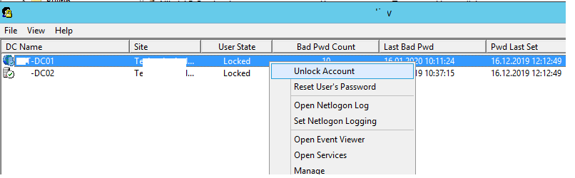 active directory user keeps getting locked out