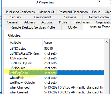 create custom attribute active directory