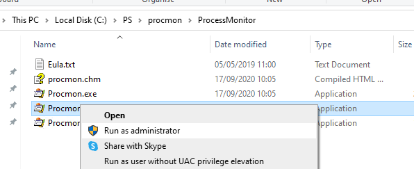 Process Monitor ProcMon