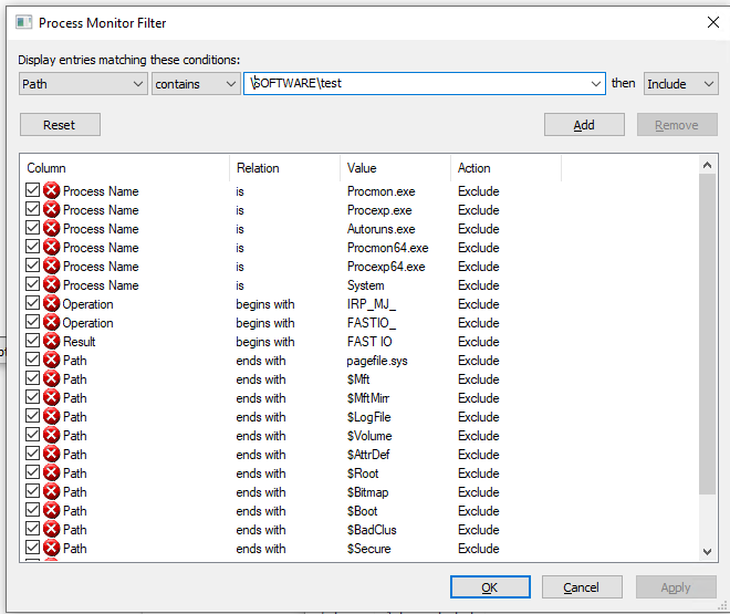 using Process Monitor