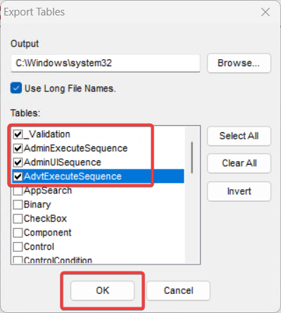 convert exe to msi command line