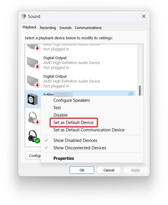 hotkey to change sound device