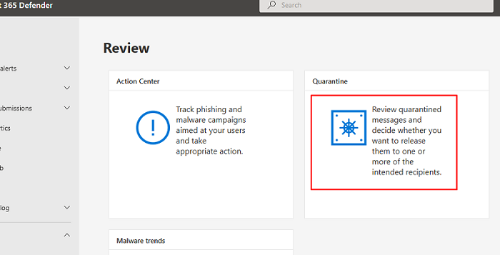 office 365 mail quarantine