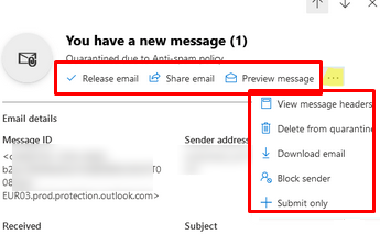 office 365 quarantine notification settings