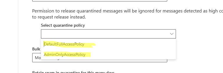 office 365 quarantine policy