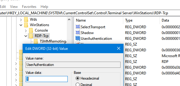 remote computer requires nla