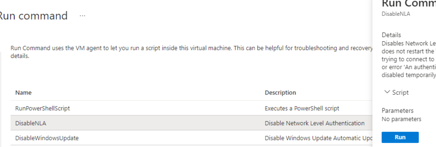 the remote computer requires network level authentication rdp