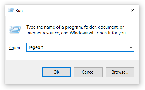 default printer windows 10 registry