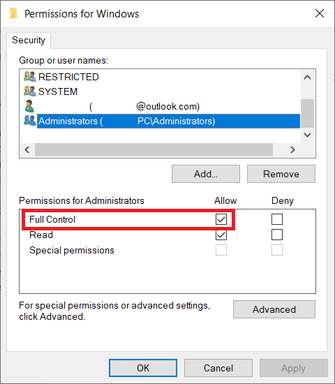 can't set default printer windows 10