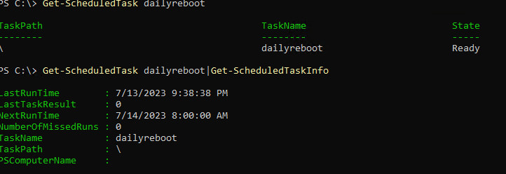 powershell list scheduled tasks