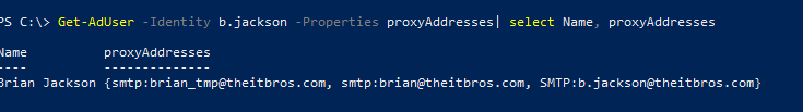 proxyaddresses active directory