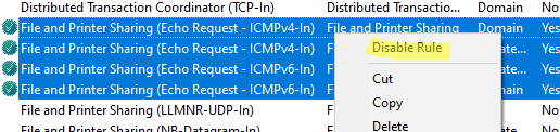 enable ping windows firewall